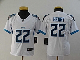 Youth Nike Titans 22 Derrick Henry White New Vapor Untouchable Player Limited Jersey